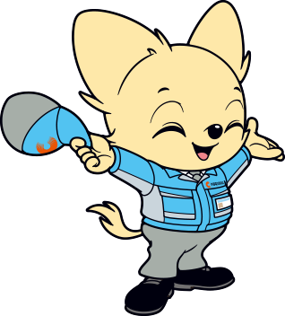 中部電気保安協会のイメージキャラクター:チャッピー